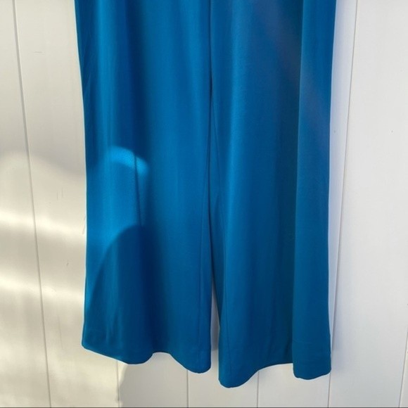 New York and co Women Pants XL Blue Stretch Knit Workwear Polyester Spandex - Picture 7 of 12
